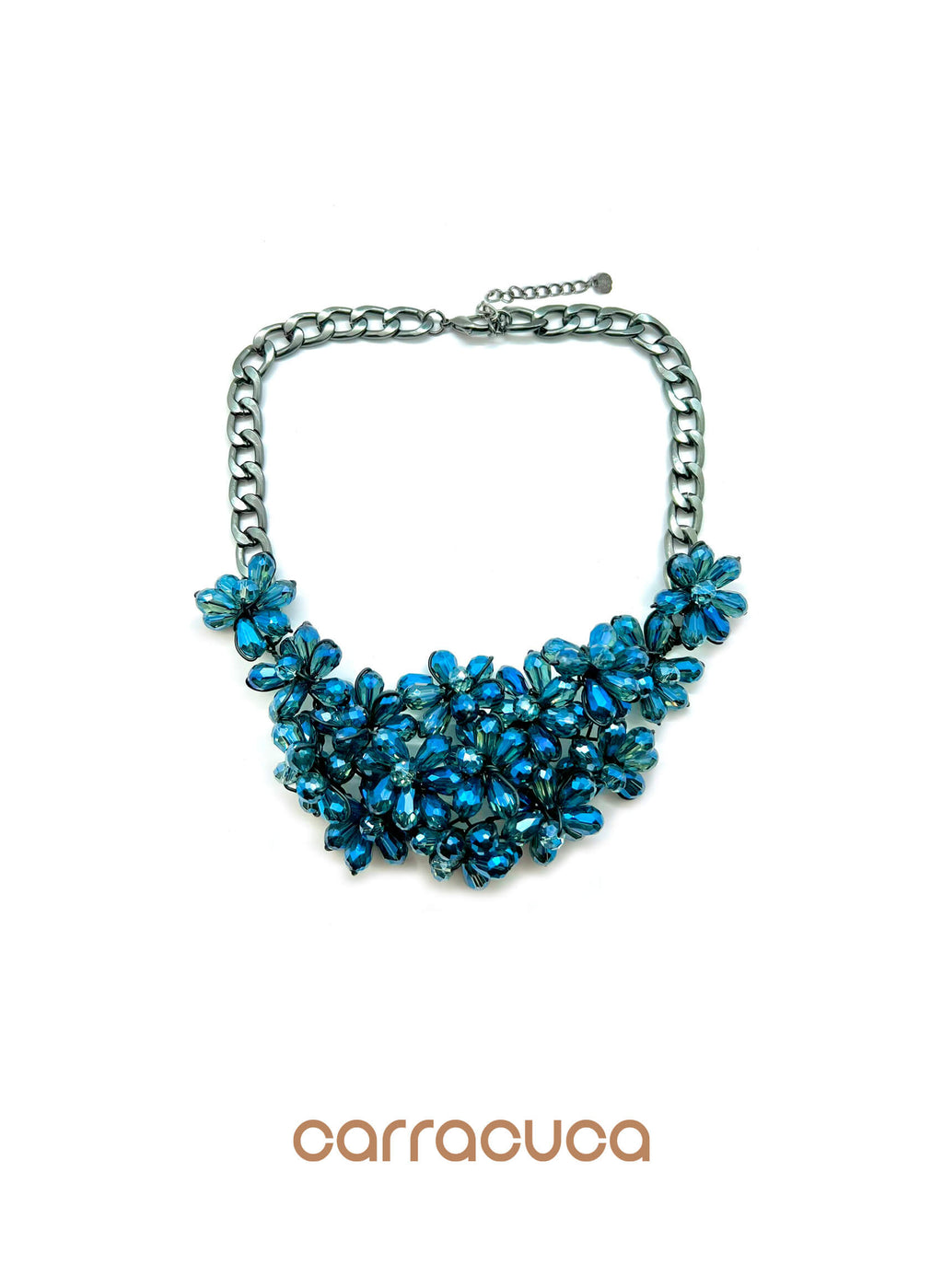 Collar piedras flores