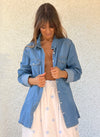 Camisa denim bolsillos