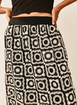 Falda  midi crochet