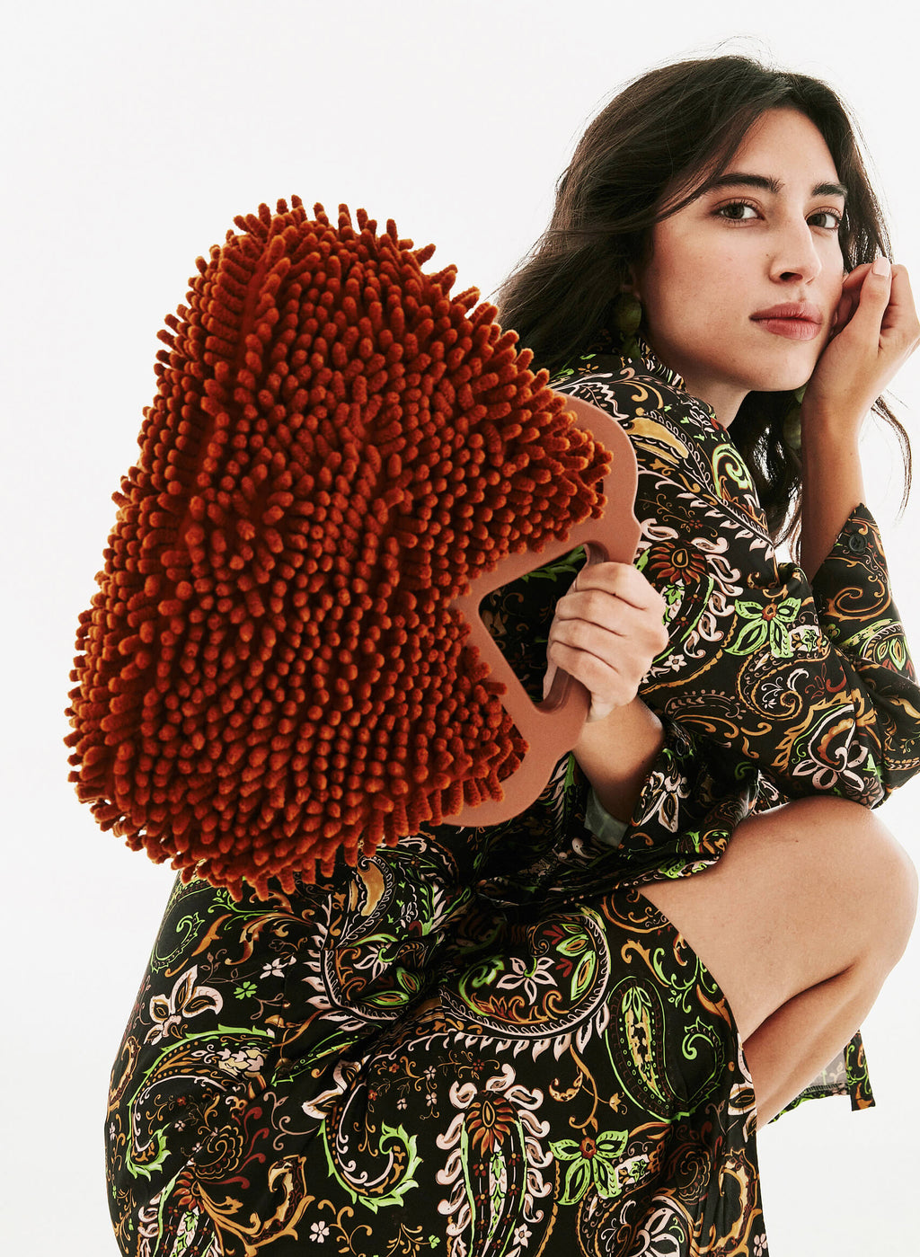 Bolso mano tejido