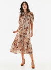 Vestido raso estampado