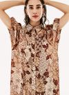 Vestido raso estampado