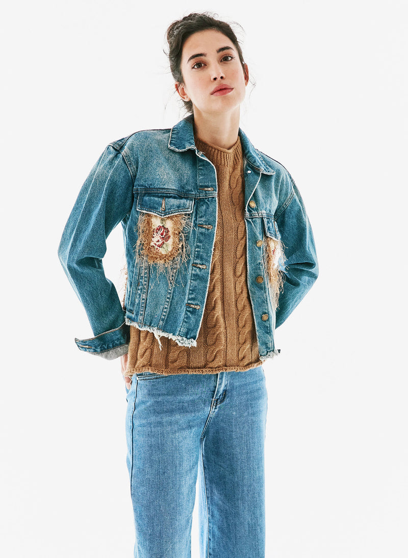Chaqueta denim detalle espalda