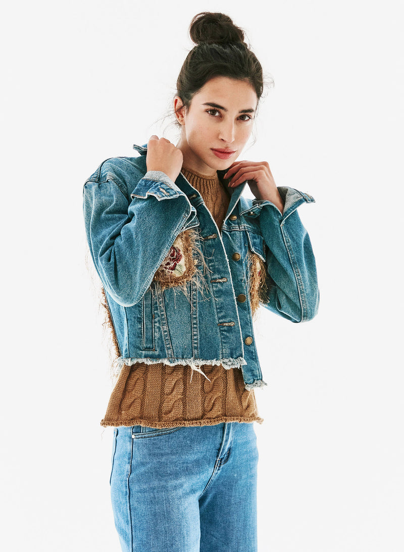 Chaqueta denim detalle espalda