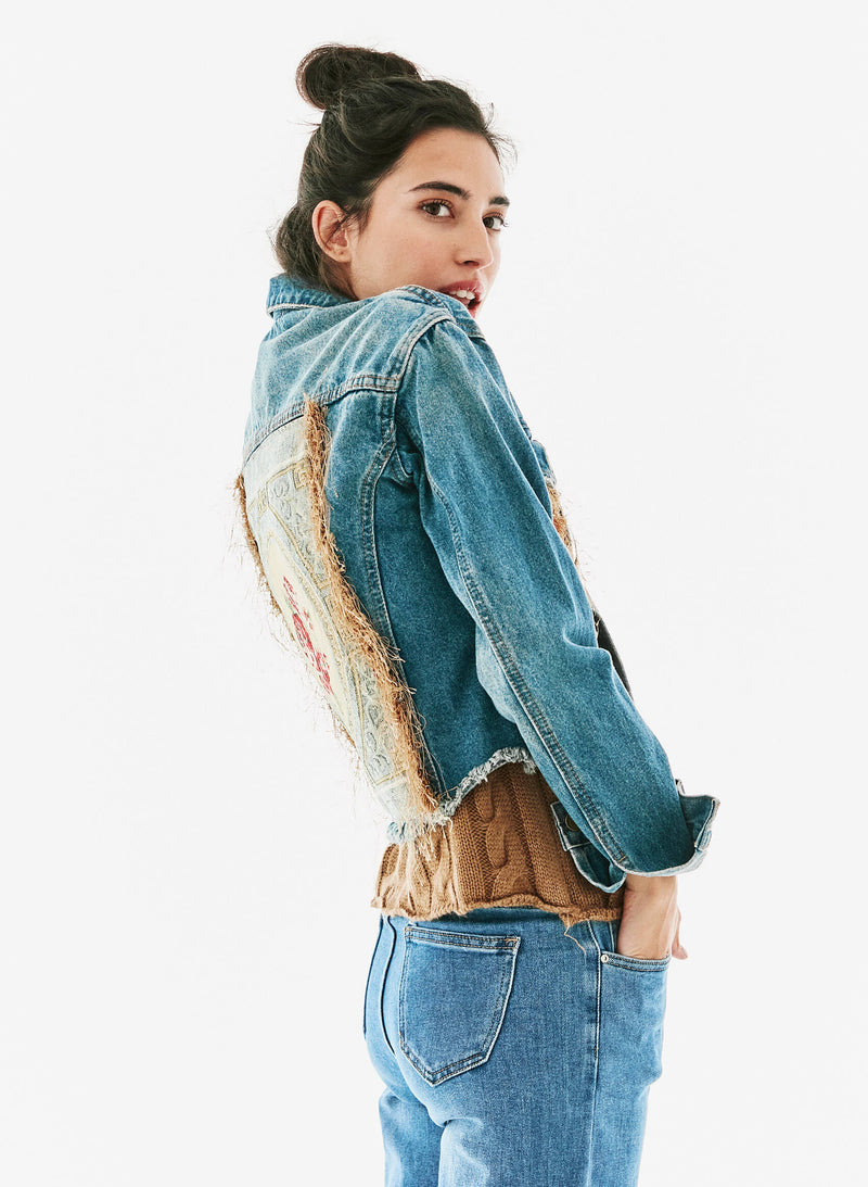 Chaqueta denim detalle espalda