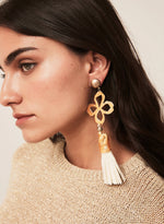 Pendientes colgantes flecos