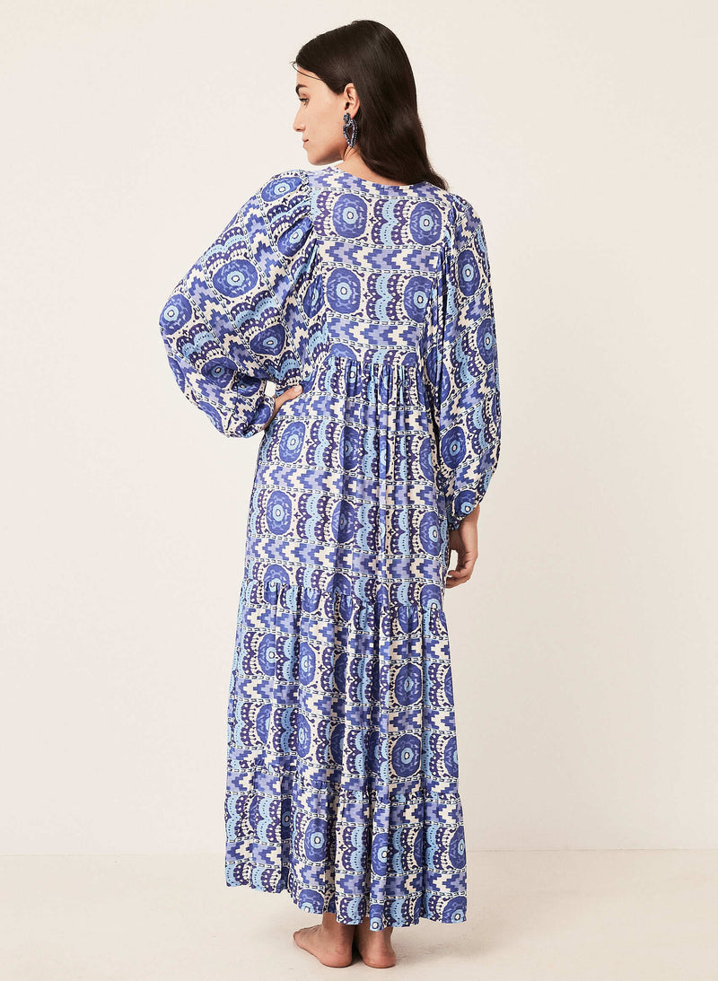 Vestido estampado étnico