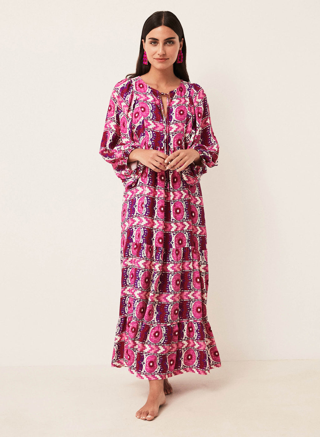 Vestido estampado étnico