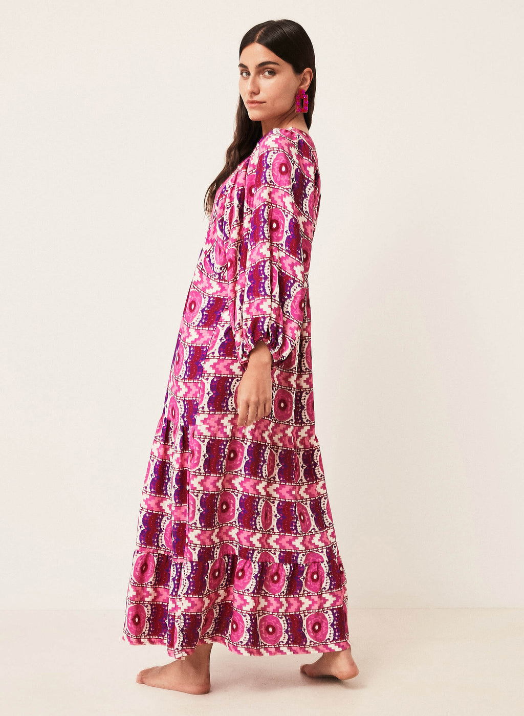 Vestido estampado étnico