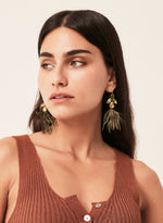Pendientes colgantes plumas
