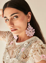 Pendientes colgantes piedras cristal