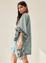 Chaqueta denim bordada