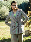 Blazer cuadros cruzada