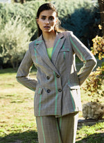 Blazer cuadros cruzada