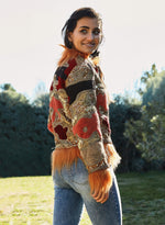 Chaqueta lentejuelas pelo