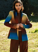 Blazer estampado degradado