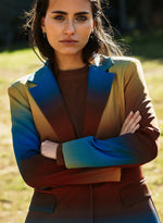 Blazer estampado degradado