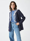 Blazer cruzada cuadros