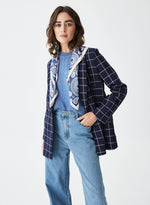 Blazer cruzada cuadros