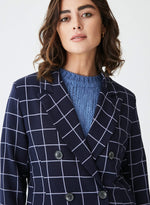 Blazer cruzada cuadros