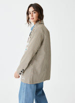 Blazer cuadros pintada a mano