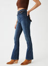 Pantalón denim bolsillos tapicería