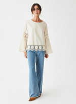 Blusa detalle crochet