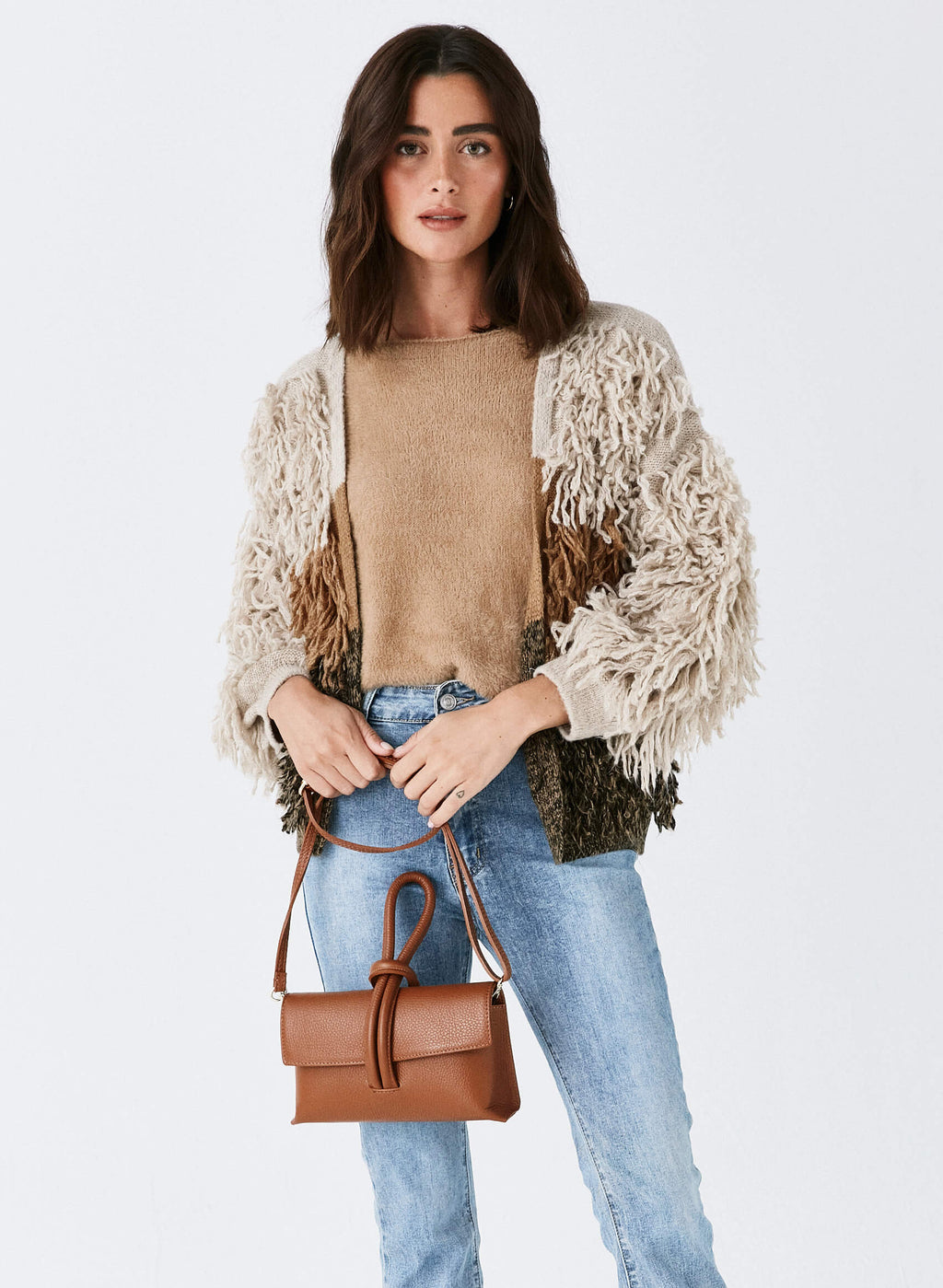 Bolso bandolera piel