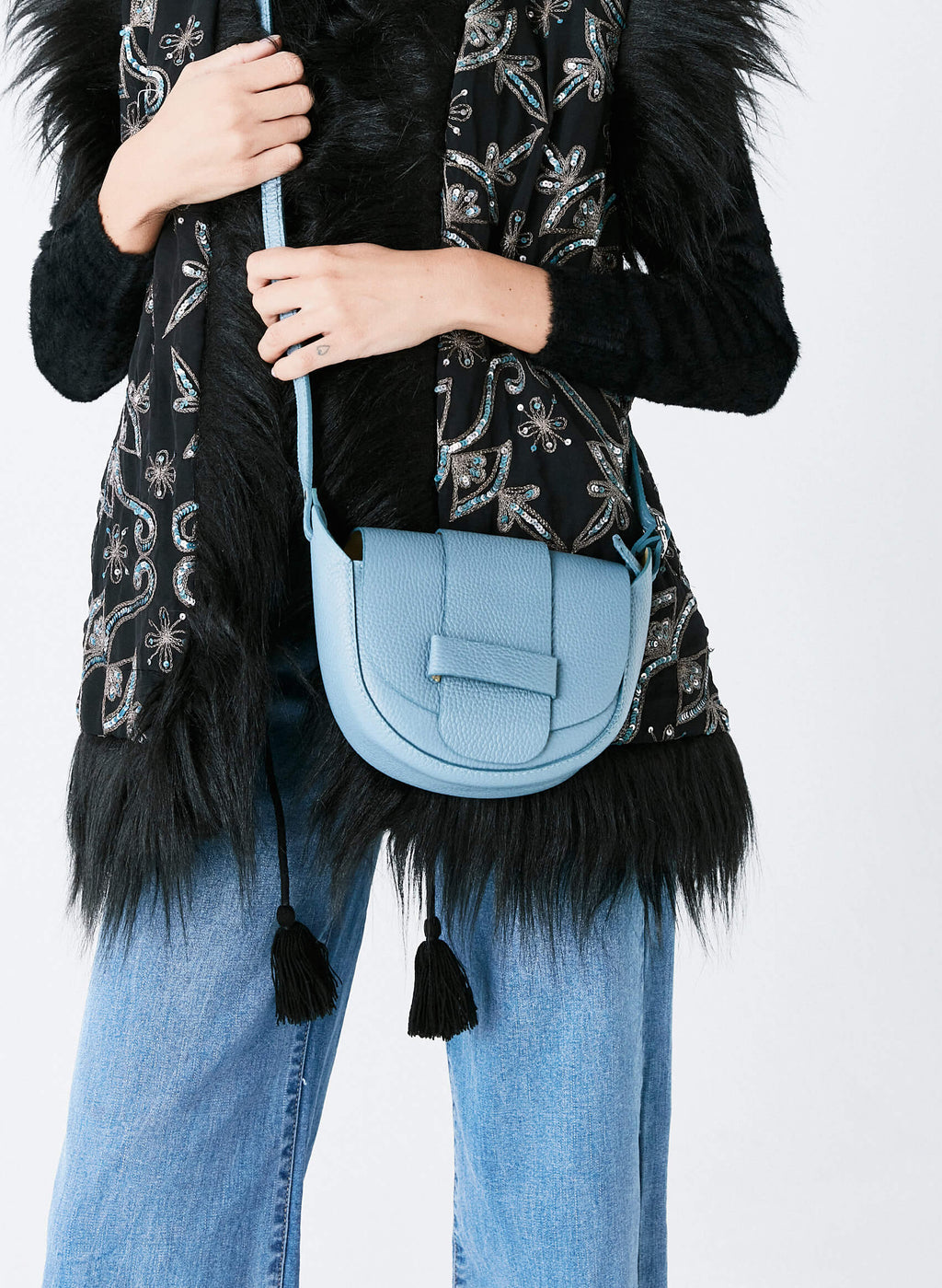 Bolso bandolera piel