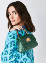 Bolso silicona asa bambú