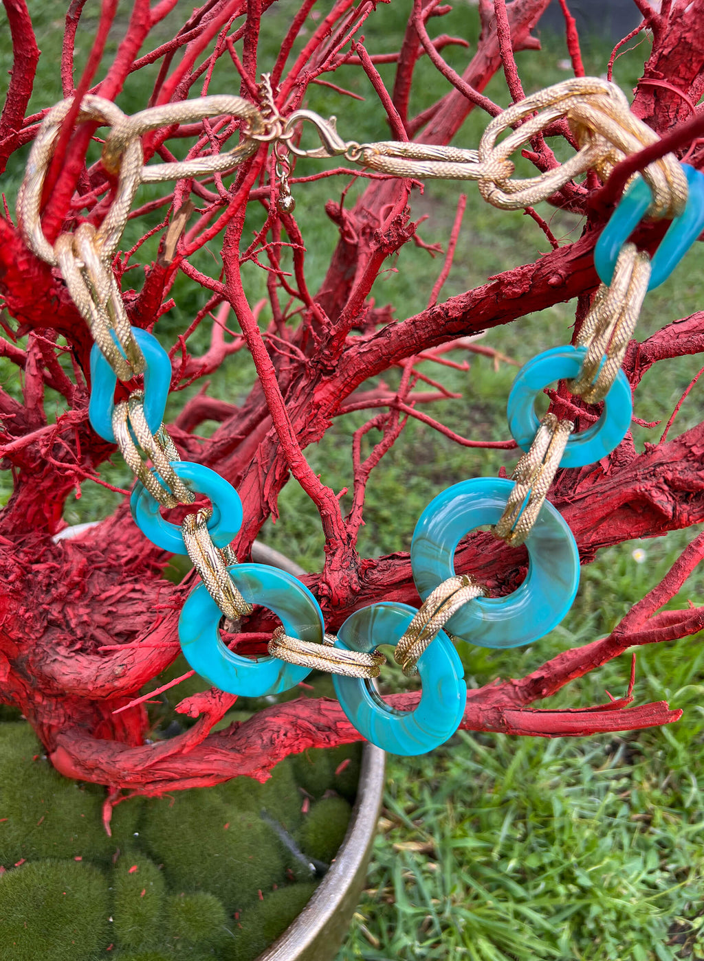 Collar corto aros