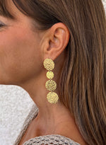 Pendientes círculos labrados