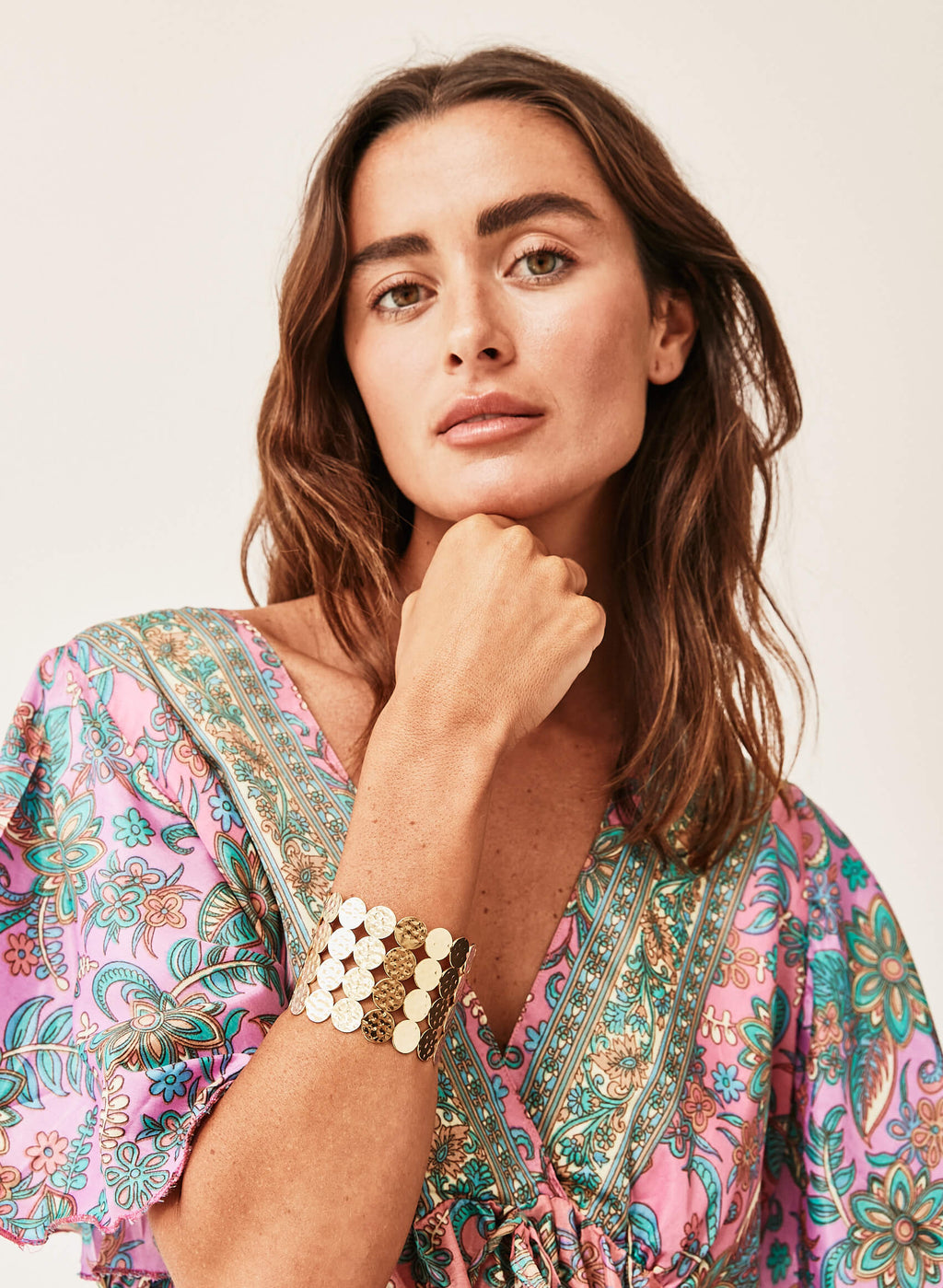 Brazalete redondeles dorados