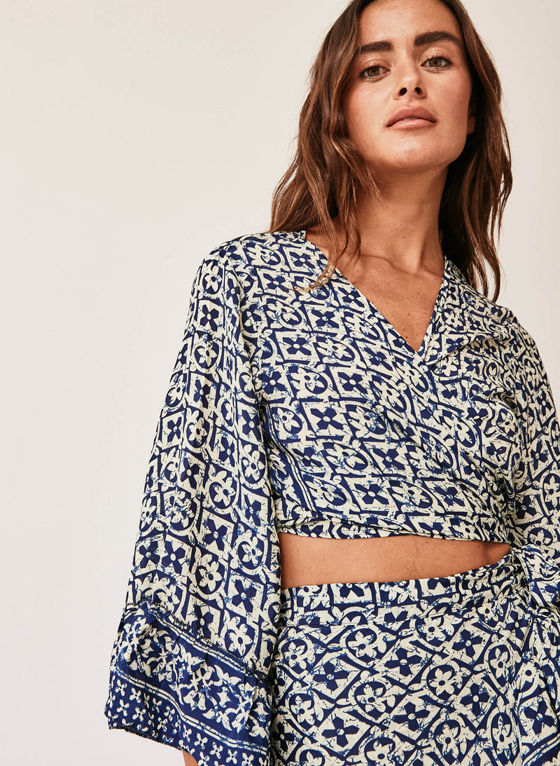 Top estampado