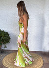 Vestido raso largo Tie Dye