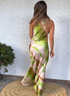 Vestido raso largo Tie Dye