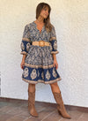 Vestido corto estampado
