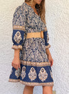 Vestido corto estampado