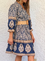 Vestido corto estampado
