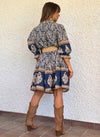 Vestido corto estampado