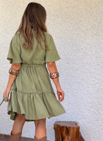 Vestido corto cruzado